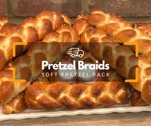 10 Delicious "Pretzel Braids" (each made from 3 pretzels)