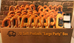 70 Philly Soft Pretzels Large Party Box