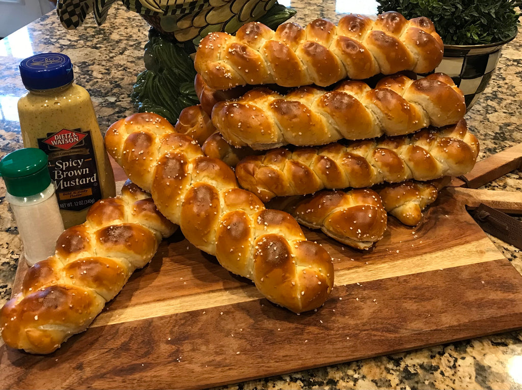 10 Delicious "Pretzel Braids" (each made from 3 pretzels)