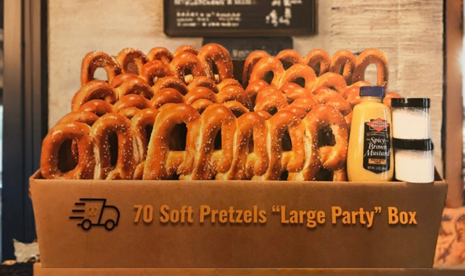 70 Philly Soft Pretzels Large Party Box